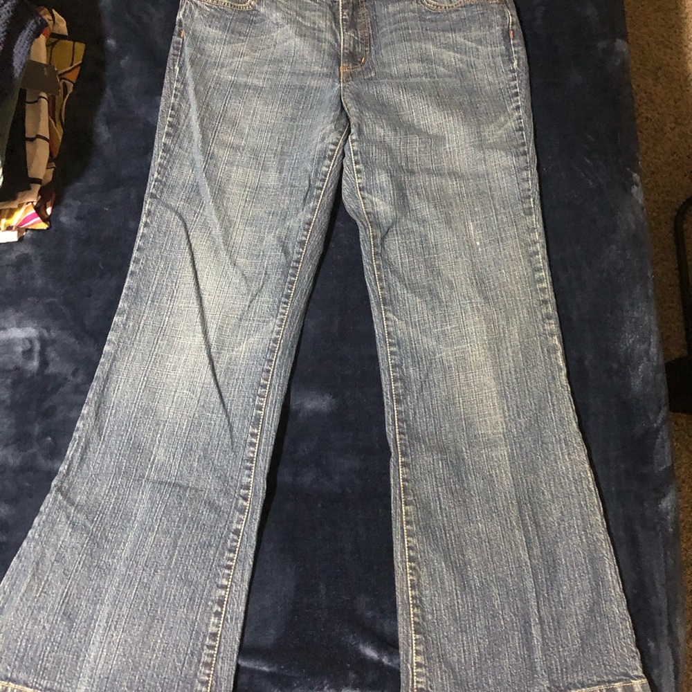 Faded Glory Stretch Flare Classic Denim Jeans Women's Size 14 Average